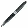 Diplomat Aero Black & Chrome Stripes Rollerball Pen 2 Diplomat Aero Black & Chrome Stripes Rollerball Pen -Pen Shop 12039 StripesBlack zoom