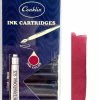 Conklin Fountain Pen Ink Cartridges, 12 Pack, Burgundy