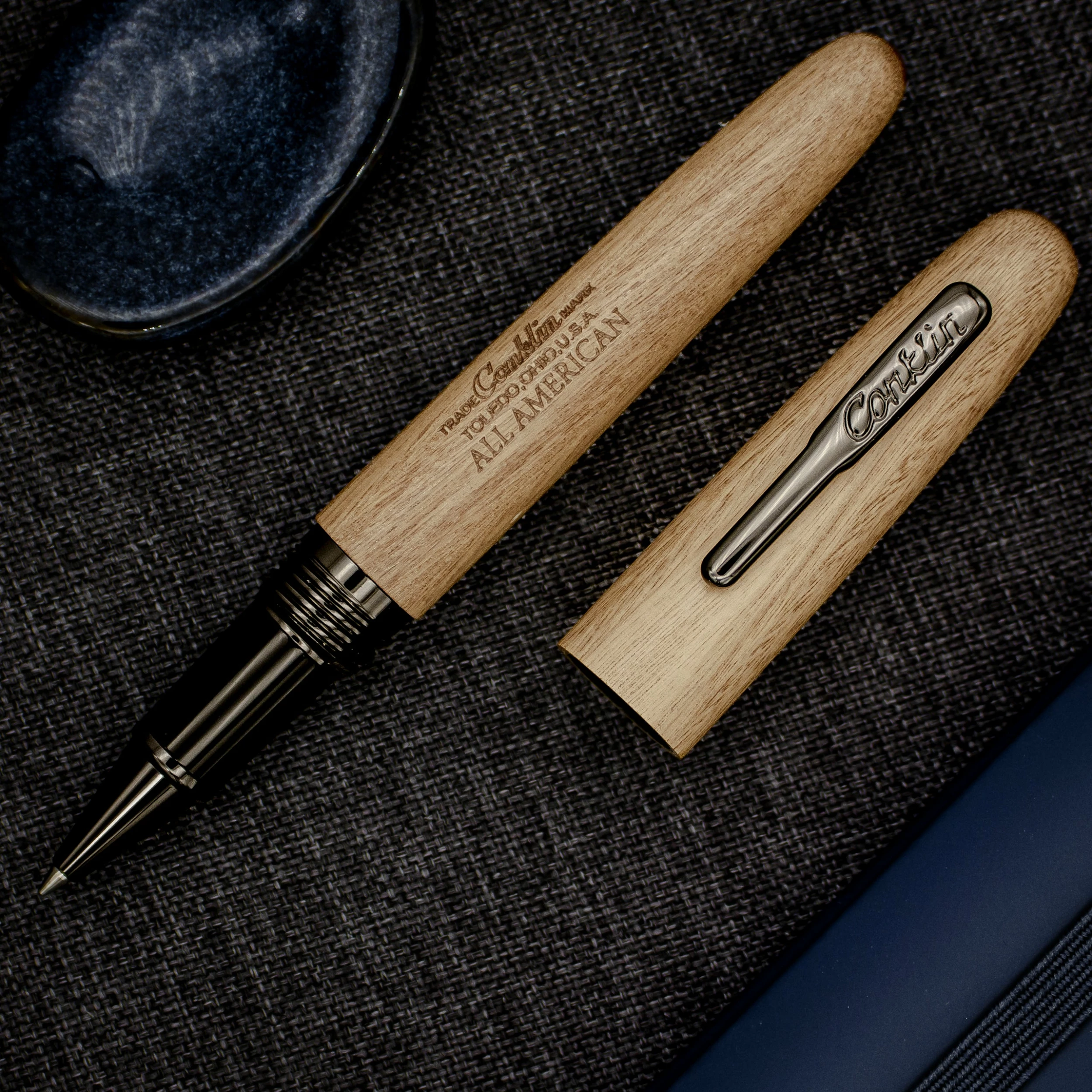 Conklin All American Pau-Preto Limited Edition Rollerball Pen, Gunmetal Trim 3 Conklin All American Pau-Preto Limited Edition Rollerball Pen, Gunmetal Trim