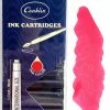 Conklin Fountain Pen Ink Cartridges, 12 Pack, Red
