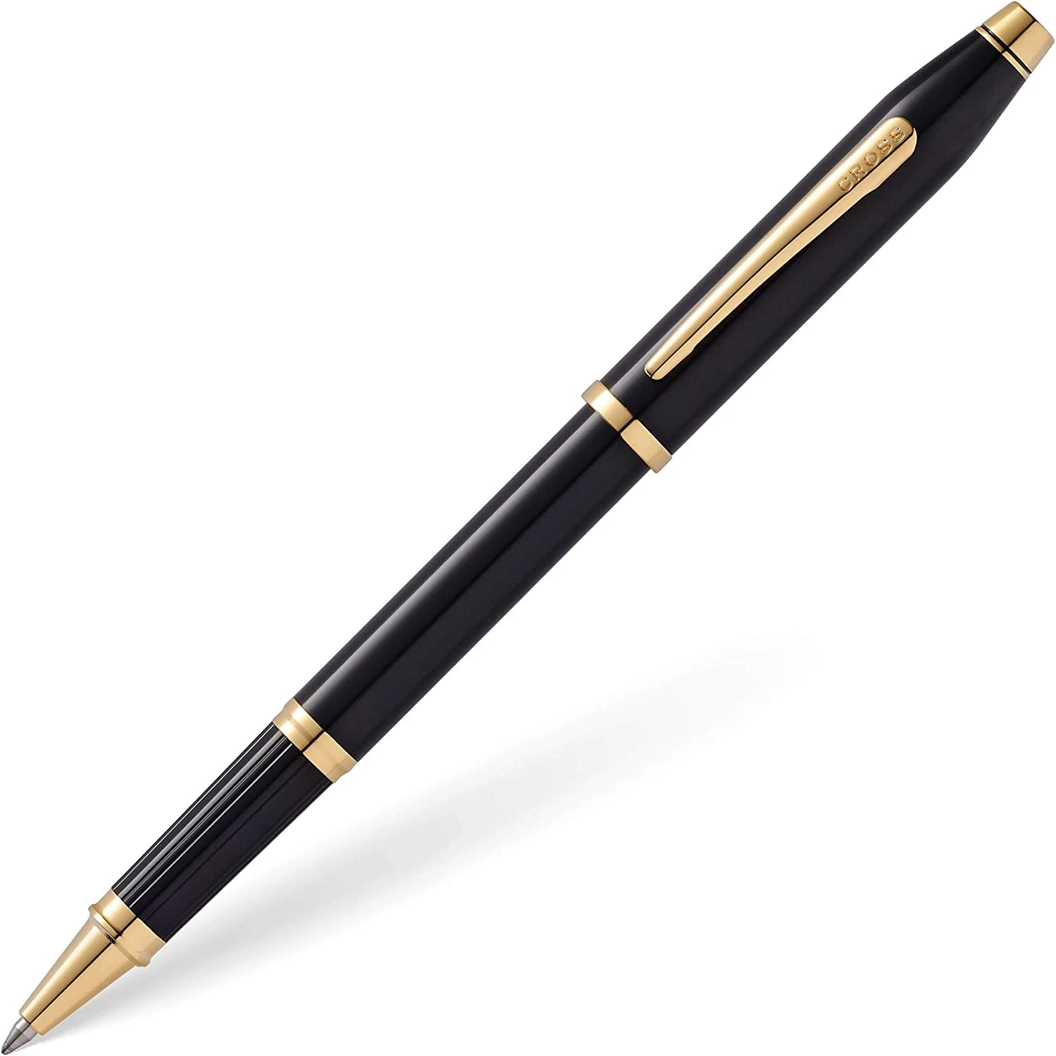 Cross® Cross Century II Rollerball Pen, Black Lacquer & Gold 3 Cross® Cross Century II Rollerball Pen, Black Lacquer & Gold