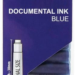Monteverde International Standard Fountain Pen Ink Cartridges, Documental Blue