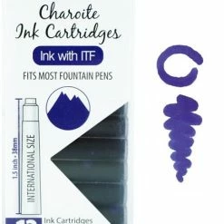 Monteverde International Standard Fountain Pen Ink Cartridges, Charoite