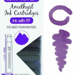 Monteverde International Standard Fountain Pen Ink Cartridges, Amethyst