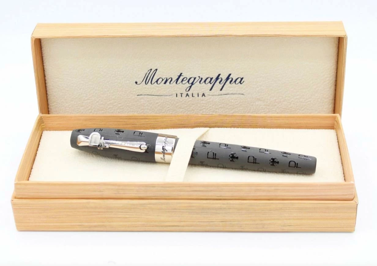 Montegrappa Fortuna Ruble Rollerball Pen, Black & Gold, Swarovski Crystals 5 Montegrappa Fortuna Ruble Rollerball Pen, Black & Gold, Swarovski Crystals - Image 3