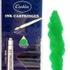 Conklin Fountain Pen Ink Cartridges, 12 Pack, Green