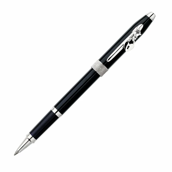 Cross® Cross Sentiment Black Lacquer & Chrome Rollerball Pen, New 3 Cross® Cross Sentiment Black Lacquer & Chrome Rollerball Pen, New