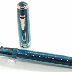 Tibaldi N60 Limited Edition Rollerball Pen, Bora Bora, Rose Gold Trim -Pen Shop DSCN0189