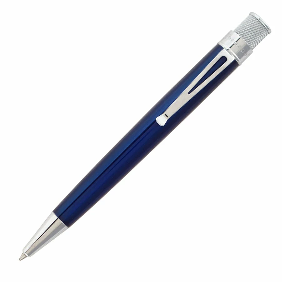 Retro 51 Tornado Classic Rollerball Pen, True Blue Lacquer 3 Retro 51 Tornado Classic Rollerball Pen, True Blue Lacquer