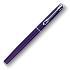 Diplomat Traveller Rollerball Pen, Deep Purple & Chrome -Pen Shop TravellerDeeppurpleClosed