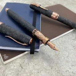 Pineider Limited Edition Forged Carbon Rollerball Pen, Rose Gold Trim 7 Pineider Limited Edition Forged Carbon Rollerball Pen, Rose Gold Trim -Pen Shop carb3 scaled