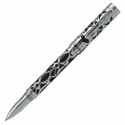 Conklin Endura Deco Crest Rollerball Pen, Black & Chrome