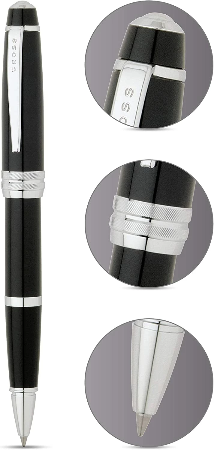 Cross® Cross Bailey Rollerball Pen, Black Lacquer & Chrome 4 Cross® Cross Bailey Rollerball Pen, Black Lacquer & Chrome - Image 2