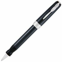 Pineider Full Metal Jacket Rollerball Pen, Midnight Black