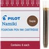 Pilot Namiki Fountain Pen Ink Cartridges, Sepia, 6pk -Pen Shop psepia