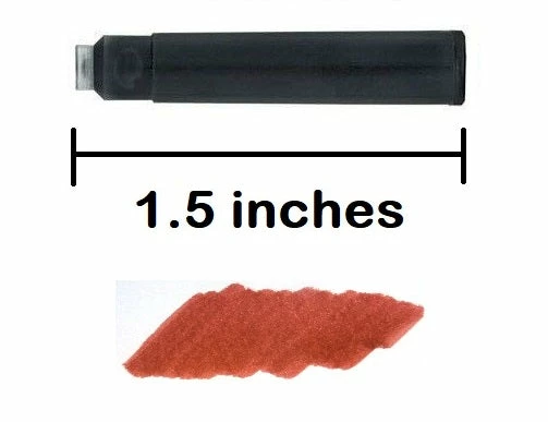 Pen Savings 24 Standard International Short Fountain Pen Ink Cartridges, Dragon Red 5 Pen Savings 24 Standard International Short Fountain Pen Ink Cartridges, Dragon Red - Image 3